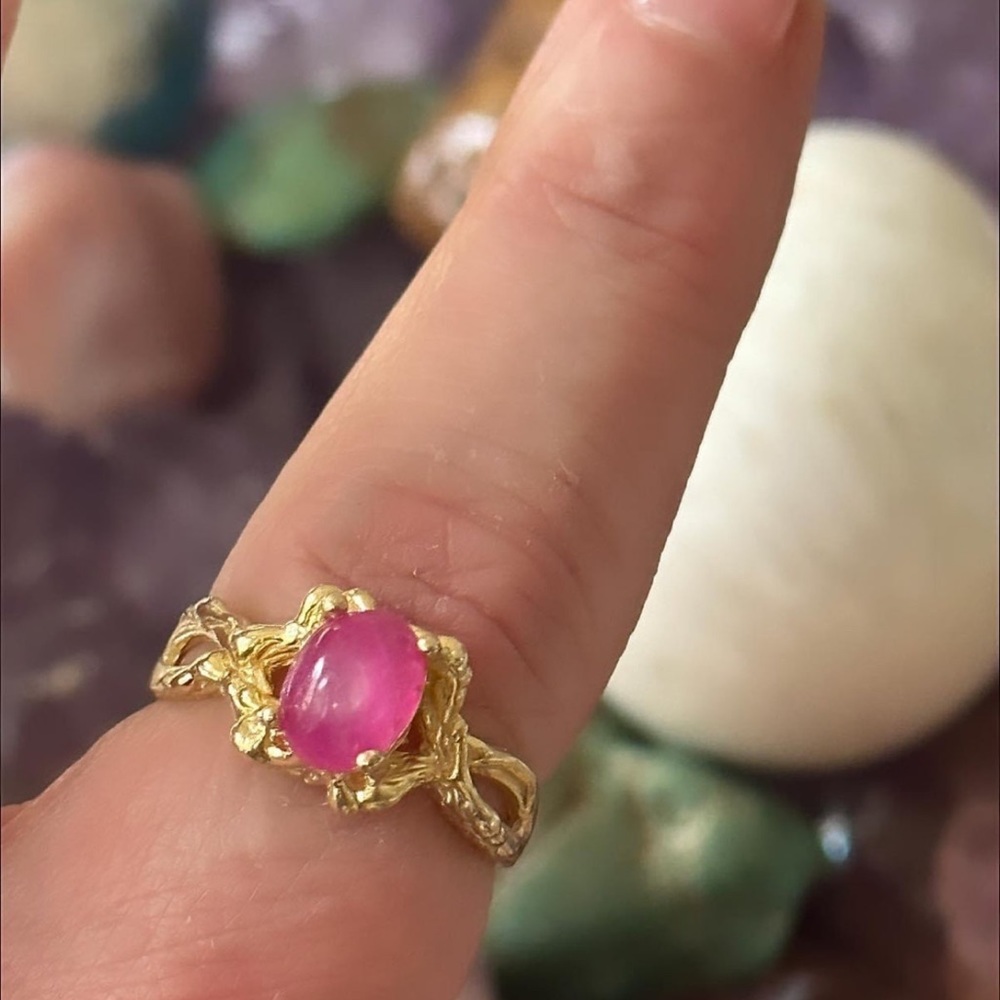 Ruby Gold Over Sterling Silver Ring - image 5